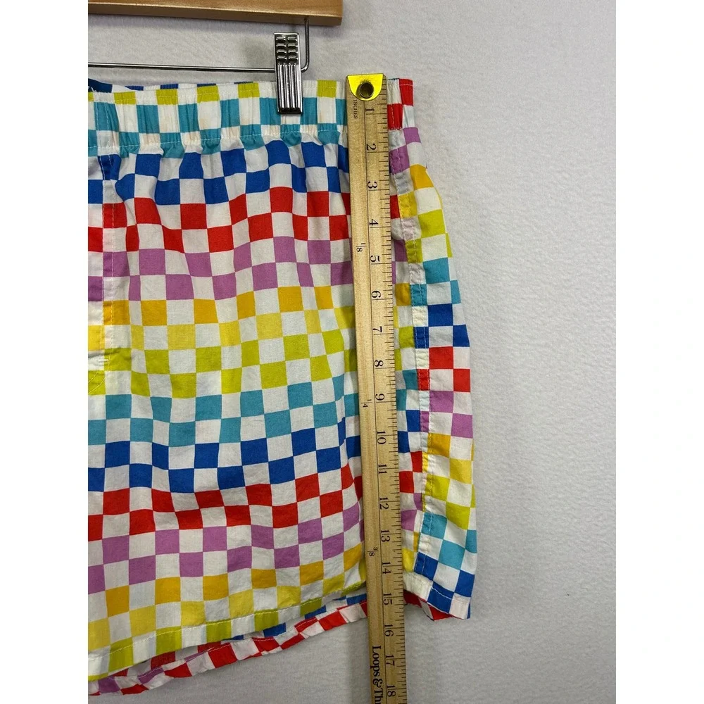 Old Navy Pride Rainbow Checkerboard Mens XL Multicolor Cotton Boxer Shorts